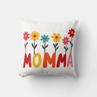 MOMMA Bloom - Whimsical Floral Hand Gezeichnet Kun Kissen