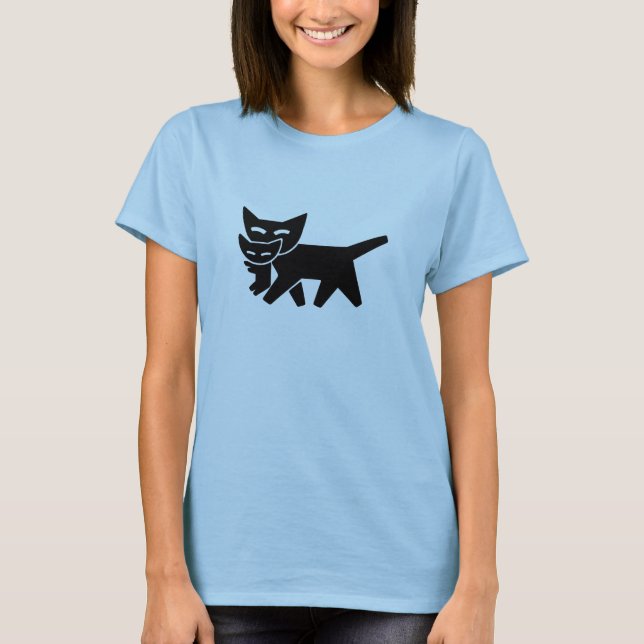 Momma Cat und Kitten T-Shirt (Vorderseite)