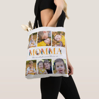Momma Floral Custom Foto Tulips Einkaufstasche