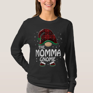 Momma Gnome Buffalo Kariert Matching Family Christ T-Shirt