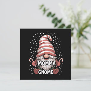 Momma Gnome Christmas Pajama Matching Family Group Feiertagskarte