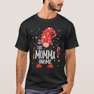 Momma Gnome Matching Family Christmas Gnome T-Shirt