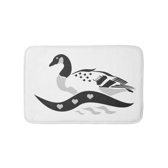 Momma Goose Schwimmen Badematte (Vorderseite)