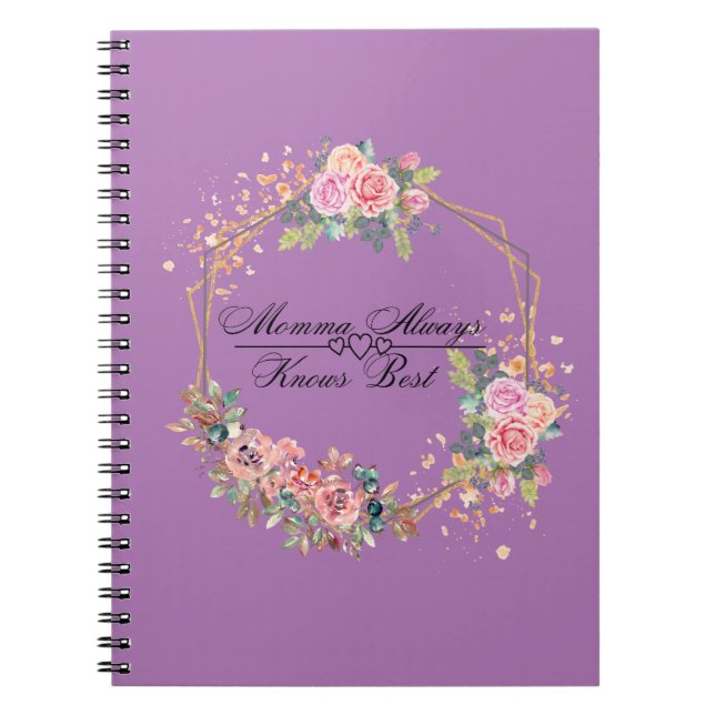 Momma kennt immer das beste Notebook Notizblock (Vorderseite)