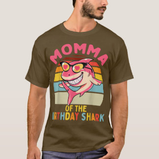 Momma of the Shark Birthday Matching Family T-Shirt