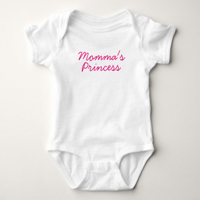 Momma Prinzessin Baby Strampler (Vorderseite)