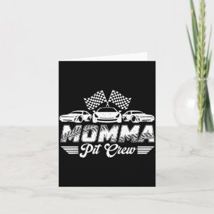 Momma t Crew Geburtstagsfeier Rennwagenliebhaber Karte