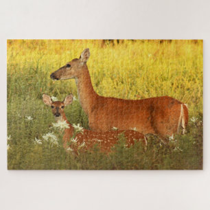 Momma und Baby Deer Puzzle