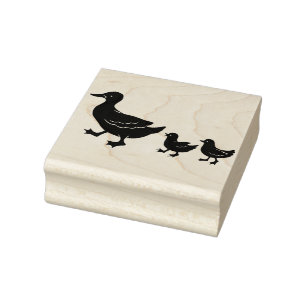 Momma und Baby Ducks Gummistempel