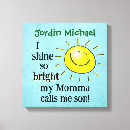 Momma und Son Liebe Leinwanddruck