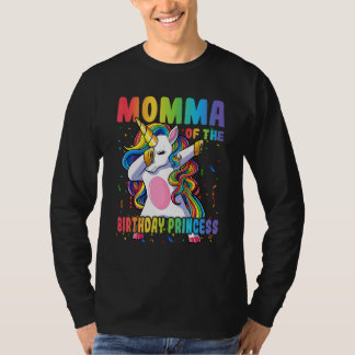 Momma von der Geburtstagsprinzessin Dabbing Unicor T-Shirt
