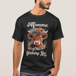 Momma von der Jungfrau-Hochland-Kuh-Familie T-Shirt