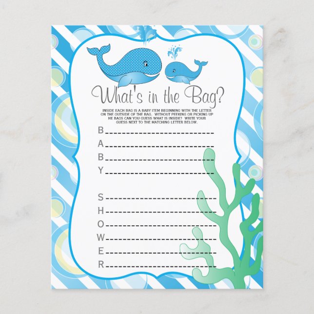 Momma Whale und ihr Baby Boy - Was ist in der Tasc Flyer (Vorne)