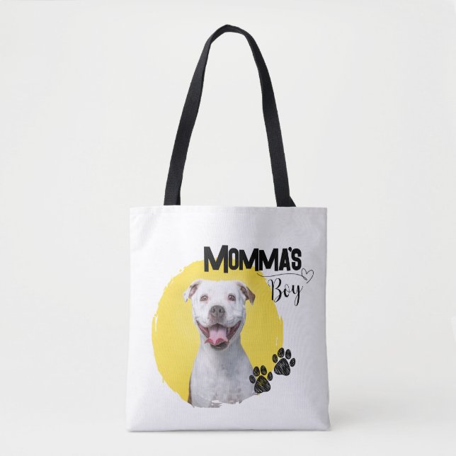 Momma's Junge, individuell anpassbare Tote-Tasche (Vorderseite)