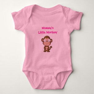 Mommas kleiner Affe Baby Strampler
