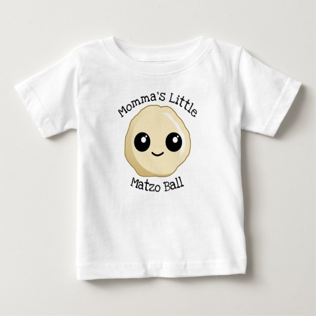 Mommas kleiner Matzo-Ball Baby T-shirt (Vorderseite)