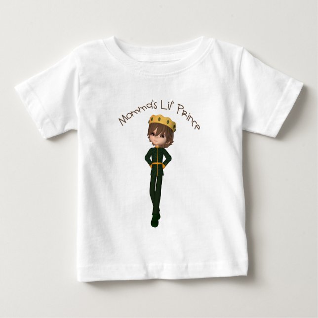 Mommas Lil Prince-T-Shirt Baby T-shirt (Vorderseite)