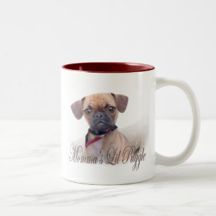 Mommas Lil Puggle Zweifarbige Tasse