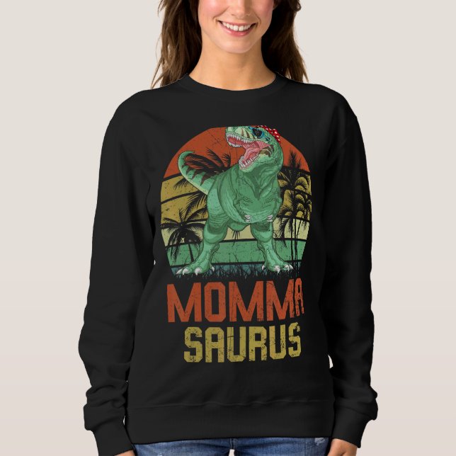 Mommasaurus Rex Dinosaur Momma Saurus Familienmatt Sweatshirt (Vorderseite)
