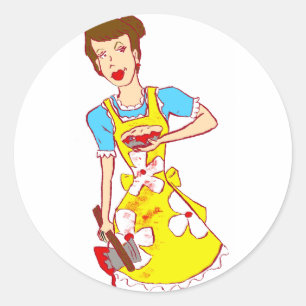 Mommie Dearest Runder Aufkleber