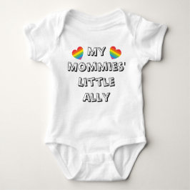 Mommies' alleiniger Regenbogen hört zwei Mamas Nie Baby Strampler