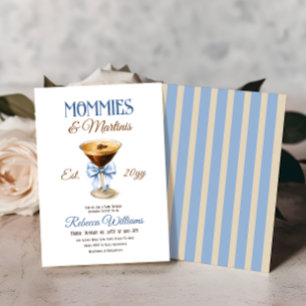 Mommies und Martini A Tini One Boy Baby Dusche Einladung