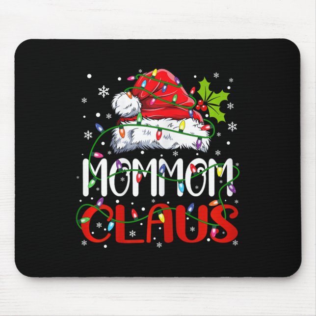 Mommom Claus Weihnachten Weihnachten Matching Fami Mousepad (Vorne)