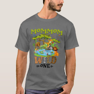Mommom des wilden Zoo Birthday Woodland Anima T-Shirt