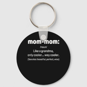 Mommom Gift Definition Oma Mama Mama Mütter Tag Schlüsselanhänger