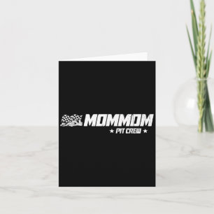 Mommom Pit Crew Race Car Geburtstag Familienrennen Karte