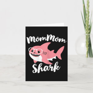 Mommom Shark Muttertag Oma Lustig Mom-mom Karte