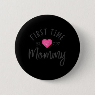 Mommy 2022 Niedlich Heart New Mother Future Button