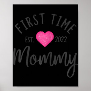 Mommy 2022 Niedlich Heart New Mother Future Poster