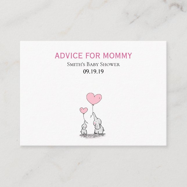 Mommy Advice Cards Hinweiskarte (Vorderseite)