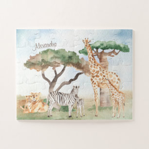 Mommy and Baby African Animals Puzzle