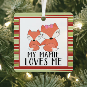 Mommy and baby FOX meine Mamie Lieben mir Ornament Aus Metall