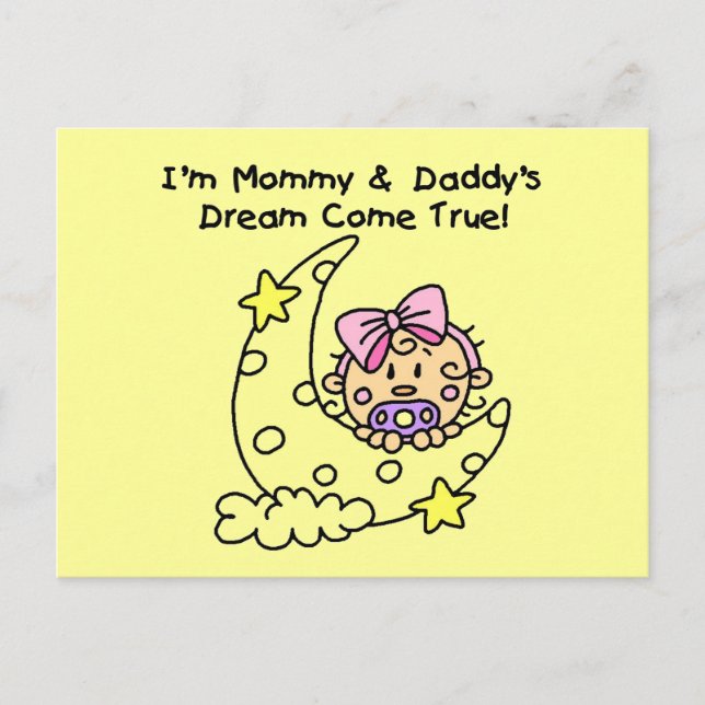 Mommy and Daddy's Dream Tshirts and Gifts Postkarte (Vorderseite)