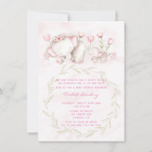 Mommy and Me Elephant Pastel Girl Babydusche