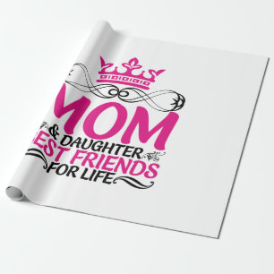Mommy Art Mama und Tochter Geschenkpapier