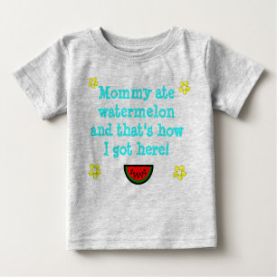 Mommy ate Watermelon Säugling Sleeper T - Shirt