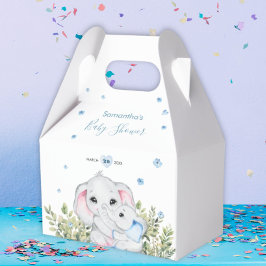 Mommy Baby Elephant Greenerenery Baby Shower Geschenkschachtel