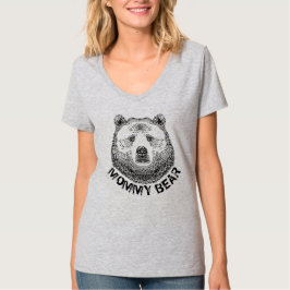 Mommy Bär, Handgezeichnete Illustration T-Shirt