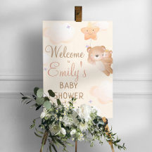 Mommy Bear Animal Cub Baby Dusche Willkommen