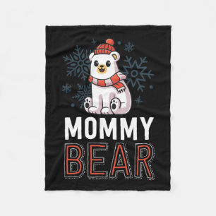 Mommy Bear Family Christmas S Polar Bear Holiday X Fleecedecke