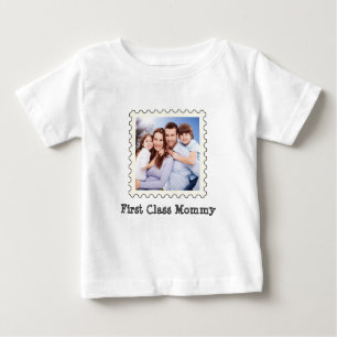 Mommy Best Mama benutzerdefiniertes Quadrat-Foto d Baby T-shirt