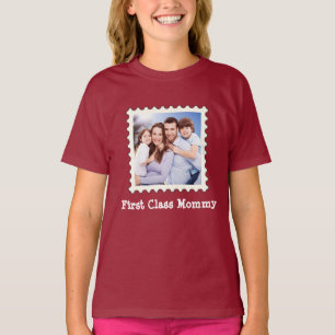 Mommy Best Mama benutzerdefiniertes Quadrat-Foto d T-Shirt