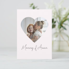 Mommy Custom Foto & Name Personalisiert Card