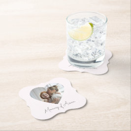Mommy Custom Name & Photo | Paper Coaster Untersetzer