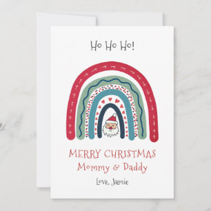 Mommy Daddy Christmas from Baby Card Feiertagskarte
