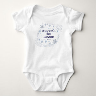 Mommy/Daddys kleine Schneeflocke   Personalisierte Baby Strampler